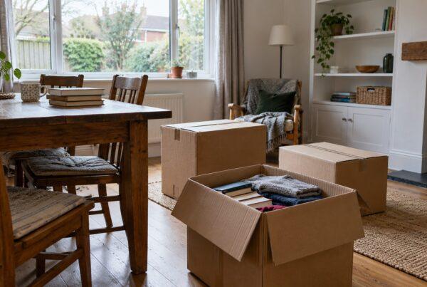 Declutter before a home move